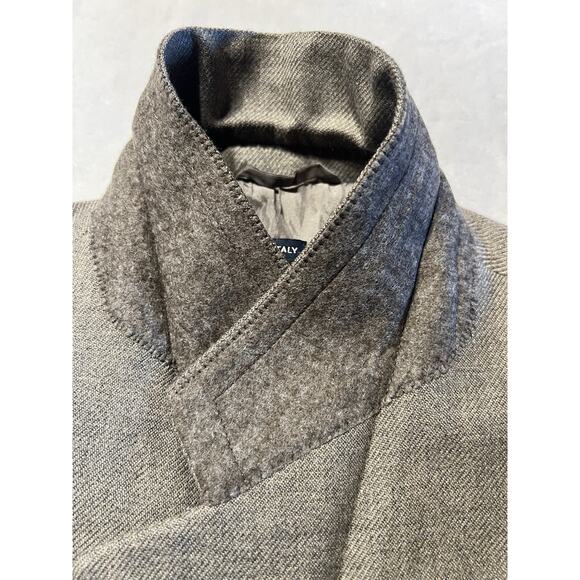 Vintage 80's Giorgio Armani Classico 42R Beige Gray Nailhead Sport Coat Blazer - Picture 7 of 15